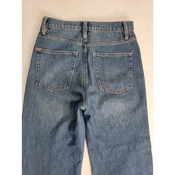 Alice and Olivia Wide Leg Jeans Size 26 High Rise Crop Boho Classic - Picture 11 of 12